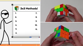 Every Rubiks Cube Method Explained in 7 Minutes [upl. by Gilburt]