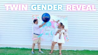 TWIN GENDER REVEAL  Family 5 Vlogs [upl. by Aiekan]