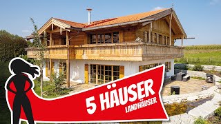 TOP 5 LANDHÄUSER  Idylle im Grünen und Platz für Alles  Hausbau Helden [upl. by Nolham]