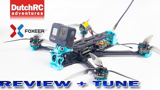 Foxeer Aura 7 Long Range Freestylable   REVIEW  TUNE [upl. by Isleen]