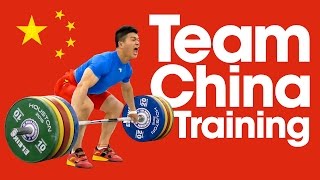 🇨🇳 Team China 🇨🇳 Training Hall Full Session with Lu Xiaojun 200kg Clean amp Jerk Tian Tao 215kg Clean [upl. by Neiman]