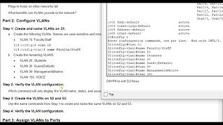 Packet Tracer 3312  VLAN Configuration [upl. by Adnawaj]