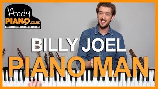 Piano Man  Billy Joel Piano Tutorial  How to play songs [upl. by Dorren]