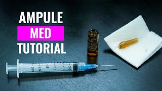 Ampoule Tutorial  How to open a glass ampule [upl. by Malachi684]