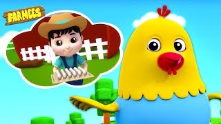 Cluck Cluck Hen  Nursery Rhymes amp Songs for Children  Videos for Kids [upl. by Jurdi]