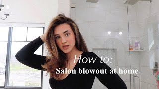 HOW TO SALON BLOWOUT AT HOME  Payten Silva [upl. by Ttelrats]