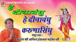 Hey Dinabandhu हे करुणा सिंधु  Full Song  Anil Hanslas Bhaiya Ji  Newly Krishna Bhajan [upl. by Akahs]