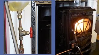 Homemade Waste Oil Burner  Converted Stove walkthrough [upl. by De]