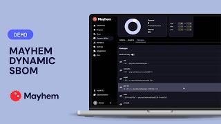 Demo Mayhem Dynamic SBOM [upl. by Necila]
