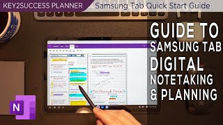 How To Use Samsung Tab for Digital Notetaking using OneNote [upl. by Soisinoid]