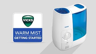 Vicks Warm Mist Humidifier VWM845  Getting Started [upl. by Harl]