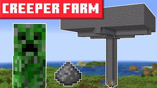 Minecraft Creeper Farm 1214  EASY DESIGN [upl. by Jimmie856]