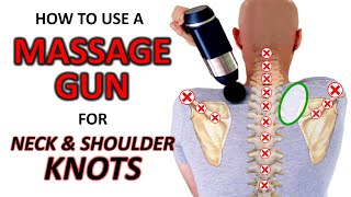 How to Use a Massage Gun to Loosen Tight Neck amp Shoulders [upl. by Enitsenre539]