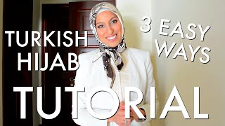 Beautiful Turkish Hijab Style 3 Ways Tutorial  Haute Hijab [upl. by Ati]