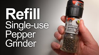 How to refill a disposable pepper or salt grinder [upl. by Inva]