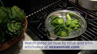 How to Cook Artichokes  Boiling Artichokes [upl. by Naffets]