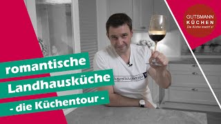 Küchentour durch die romantische Landhausküche  Bristol von Häcker Küchen mit Miele Geräten [upl. by Tennos]