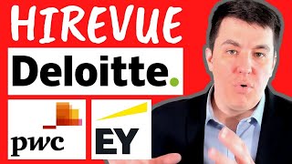 Deloitte EY amp PWC HireVue Questions answers and strategy [upl. by Nitsraek]