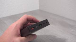 AUKEY 20000mAh Portable Charger With Quick Charge 30 Unboxing amp Review [upl. by Nomaid]