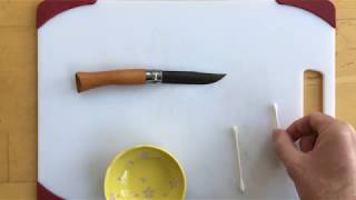 Maintaining an Opinel Carbon Steel Knife [upl. by Ellennad]