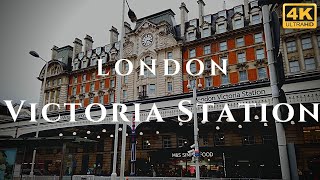 London Victoria Station Walk Through England 4K [upl. by Ijnek]