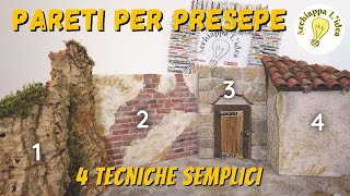 Come fare le pareti per presepe 👷 4 tutorial in 1 [upl. by Cirred]