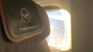 Lufthansa 7478 Premium Economy Review IADFRA [upl. by Aldwon]