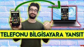 Telefonun Ekranını Bilgisayara Yansıtma  USB ve Wifi [upl. by Prudi]