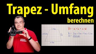 Trapez  Umfang berechnen  Lehrerschmidt [upl. by Jules578]