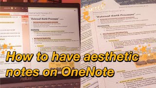 DIGITAL NOTE TAKING I How to take organized and aesthetic notes in OneNote [upl. by Ahsienad]