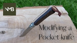 Pocket knife Mod  The Opinel Mod Challenge 2021 [upl. by Ruenhcs]