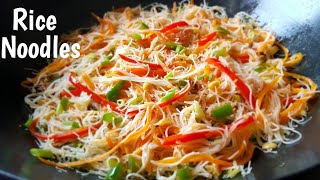 Rice Noodles and Vegetables Stir fry  Easy Rice Noodles Recipe Pancit [upl. by Danby886]