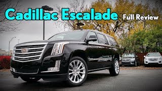 2018 Cadillac Escalade ESV Full Review  Platinum Premium Luxury amp Luxury [upl. by Anawat611]