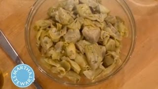 Baked Artichoke Hearts  Thanksgiving Recipes  Martha Stewart [upl. by Jemina]