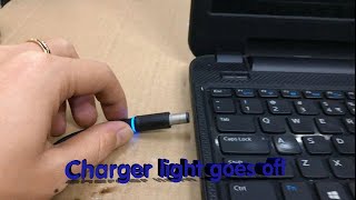 Dell Inspiron 3521  Charger light goes off when plug it into the laptop [upl. by Doehne731]