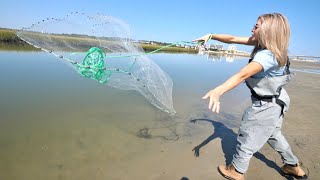 How To Throw A Cast Net The Easiest Way [upl. by Leslie281]