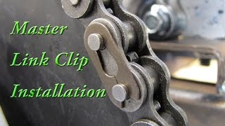 How to Install a Roller Chain Master Link Clip [upl. by Terchie54]