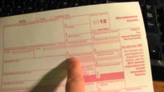 How to fill out an IRS 1099MISC Tax Form [upl. by Cohdwell]