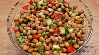 Peanut Chaat Recipe Healthy Evening Snacks Groundnut Chat [upl. by Leavelle]