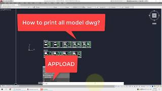 Using lisp TPL to print multi dwg in model space  AutoCAD [upl. by Airemat]