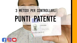 3 METODI per controllare i PUNTI della PATENTE [upl. by Afra]