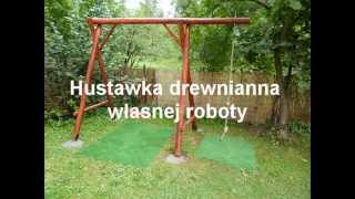 huśtawka własnej roboty drewniana  huśtawka jak zbudować [upl. by Sherill118]