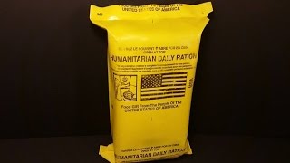 2000 Humanitarian Daily Ration 24hr MRE Review Yellow HDR Foreign Aid Food Taste Test Survival Meal [upl. by Sidon822]