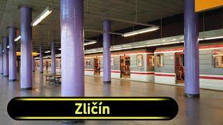 Metro Station Zličín  Prague 🇨🇿  Walkthrough 🚶 [upl. by Meek]