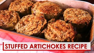 Stuffed Artichokes Recipe [upl. by Holtz]