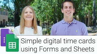 Digital Time Card using Forms and Sheets [upl. by Ayekan]