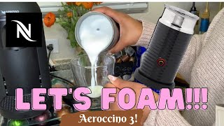 How To Foam Milk With Aeroccino 3 Make Coffee With Foam Tips amp Tricks  Easy Foamed Latte Recipe [upl. by Noyerb585]