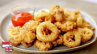 Empuk TETAP KRISPI Krenyes Resep CUMI GORENG TEPUNG Resep Calamari Crispy [upl. by Euphemiah]