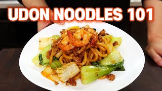 5 Minutes EASY Udon Noodles Recipes 5 Ways [upl. by Olenolin]