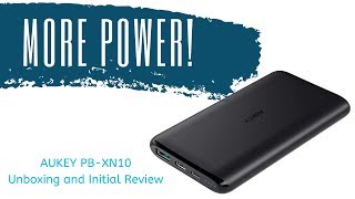 AUKEY 10000mAh USBC Power Bank  Unboxing and Review [upl. by Okimuk]